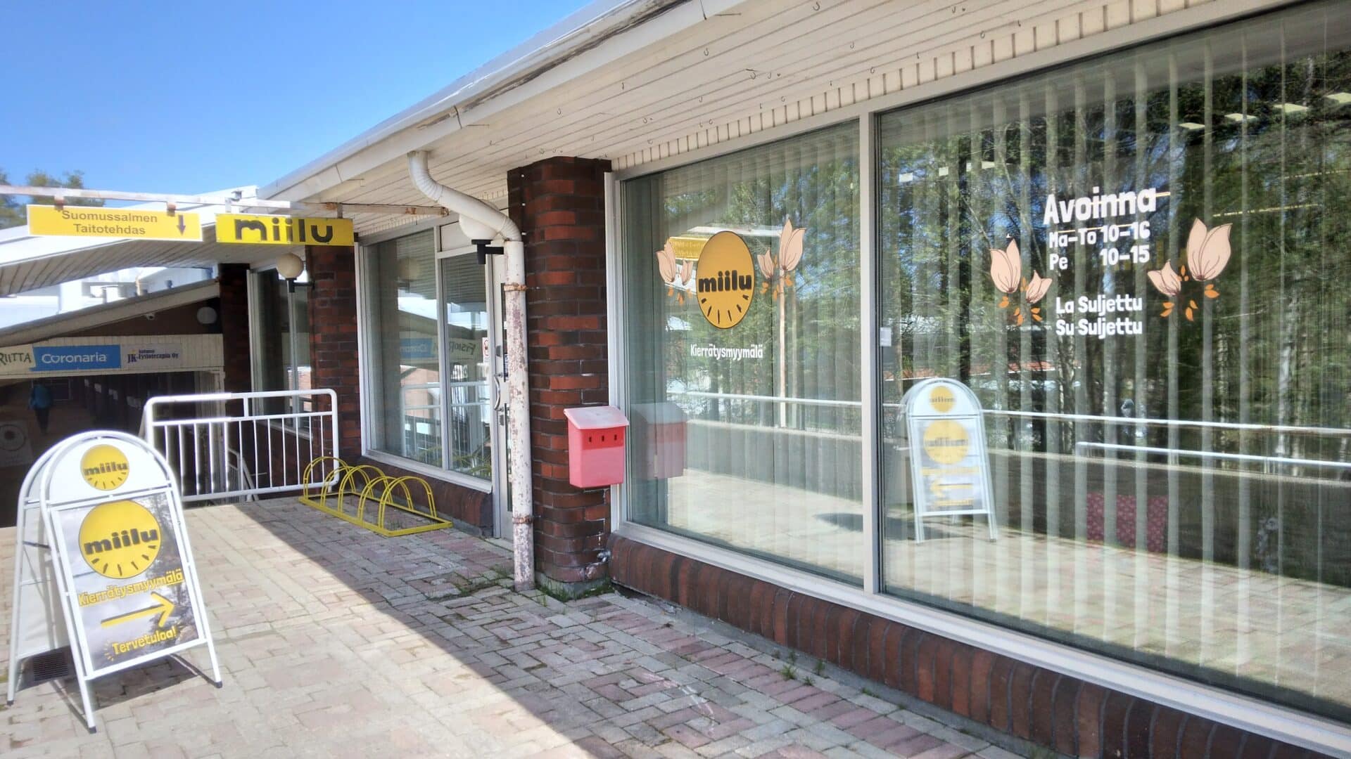 Miilun uusi julkisivu Kauppakadulta katsottuna