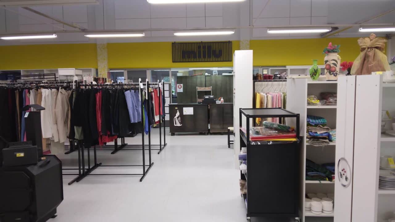 Kierrätysmyymälä Miilu sisältä